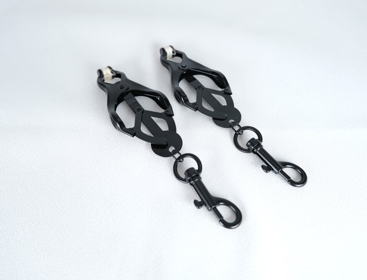 Breast Nipple Clamps Clitoris Clip Weights Ball BDSM Bondage Sex Toy Play USA