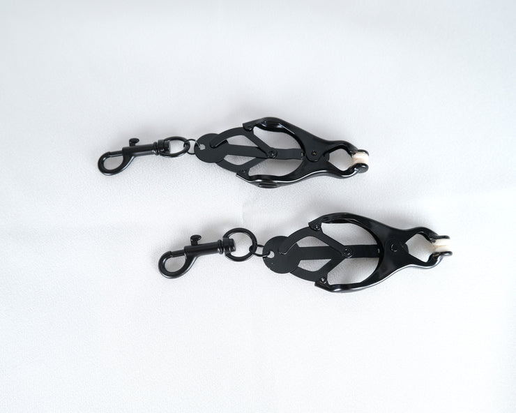 Breast Nipple Clamps Clitoris Clip Weights Ball BDSM Bondage Sex Toy Play USA