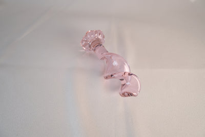 Premium Pink Crystal Glass Dildo for Intimate Massage & G-Spot Stimulation