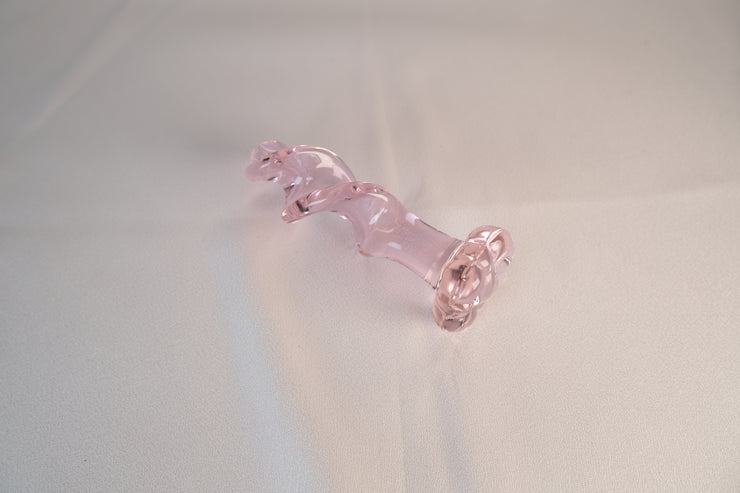 Premium Pink Crystal Glass Dildo for Intimate Massage & G-Spot Stimulation