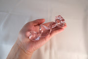 Premium Pink Crystal Glass Dildo for Intimate Massage & G-Spot Stimulation