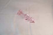 Premium Pink Crystal Glass Dildo for Intimate Massage & G-Spot Stimulation