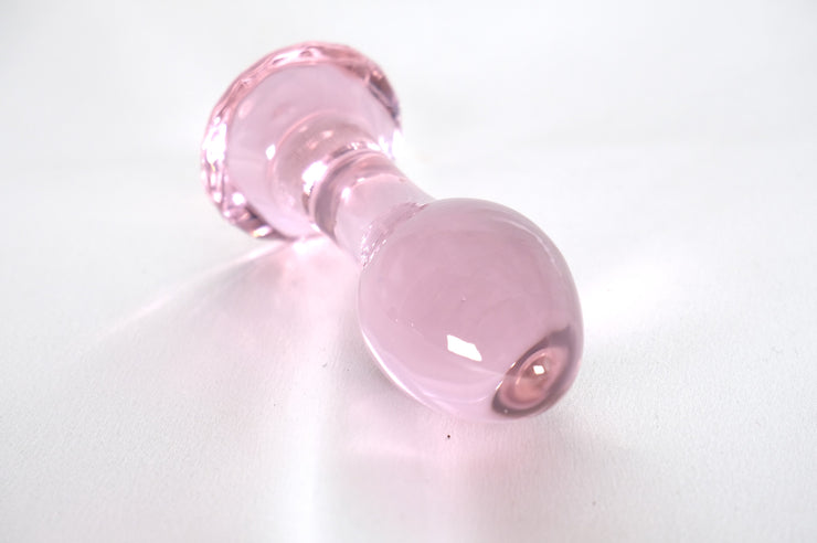 Pink Black Crystal Glass Anal Plug Butt Plug G Spot Anus Masturbation Sex Toy