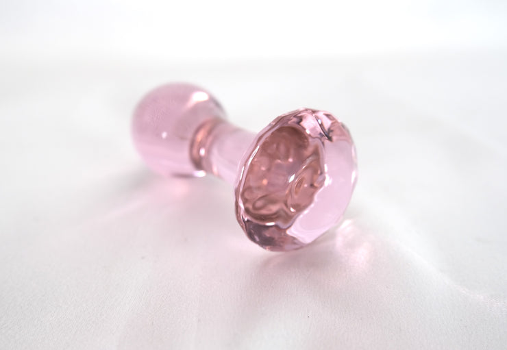 Pink Black Crystal Glass Anal Plug Butt Plug G Spot Anus Masturbation Sex Toy