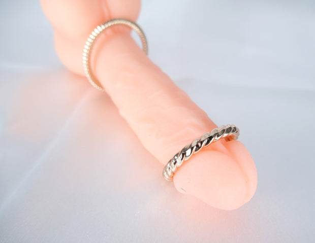 Golden Penis Ring Stainless Steel Cock Ring Male Sex Toys