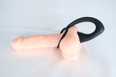 Silicone Male Prostate Massager Anal Butt Plug With Penis Cock Ring