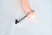 Stainless Steel Cock Ring with one Heavy Ball  Men's Penis Exercise