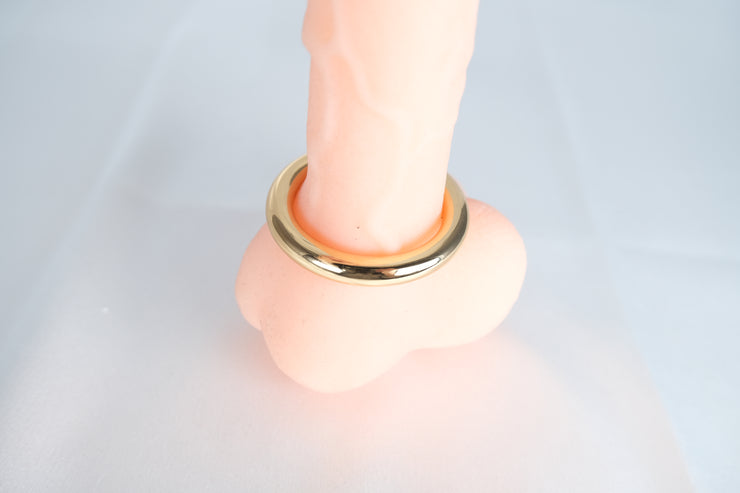 Luxury Golden Penis Rings Stainless Steel Cock Ring