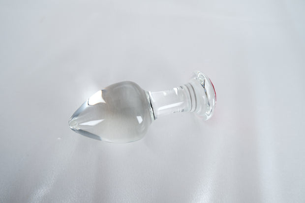 Clear Diamond Glass Cute Anal Plug Butt Plug G Spot Anus Masturbation Sex Toy