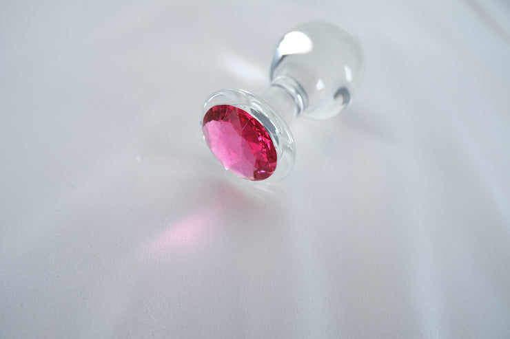 Clear Diamond Glass Cute Anal Plug Butt Plug G Spot Anus Masturbation Sex Toy