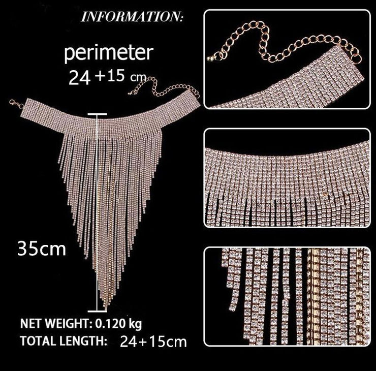 Exaggerated Fringe Statement Choker Necklace For Women Party Necklace Banquet