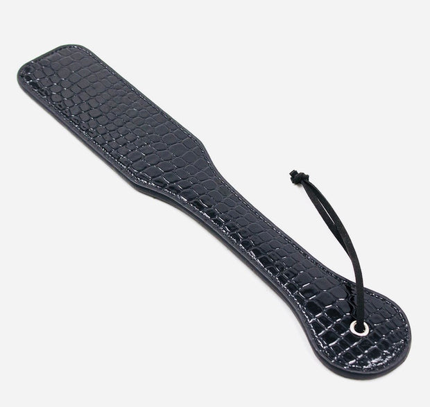 Leather Paddle Slapper with Spikes – Double Strap, Heavy-Duty Design for Impact Play