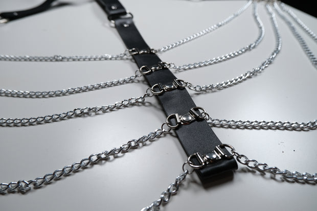 Metal Chain Harness Bra