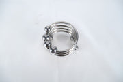Wavy Penis Ring With 8 Beads