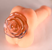 Glass Rose Butt Plugs