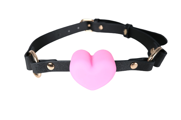 Silicone Heart Ball Mouth Gag