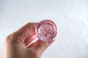 Pink Glass Spiral Butt Plug