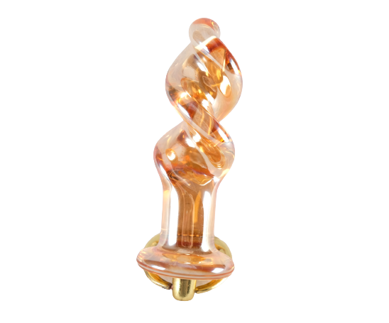 Crystal Glass Spiral Dildo Anal Plug