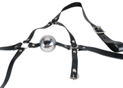 Steel Ball Gags Harness Lockable