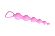 Silicone Heart Shaped Anal Beads