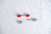 Red Heart Nipple Ring