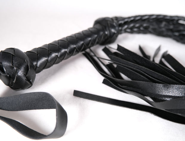 Leather Flogger Whip