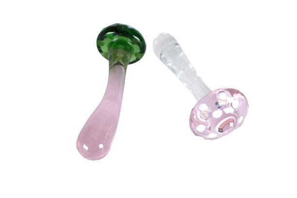 Glass Mushroom Dildo Butt Plug