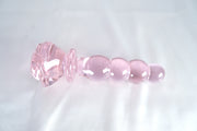 Rose Crystal Pink Anal Beads