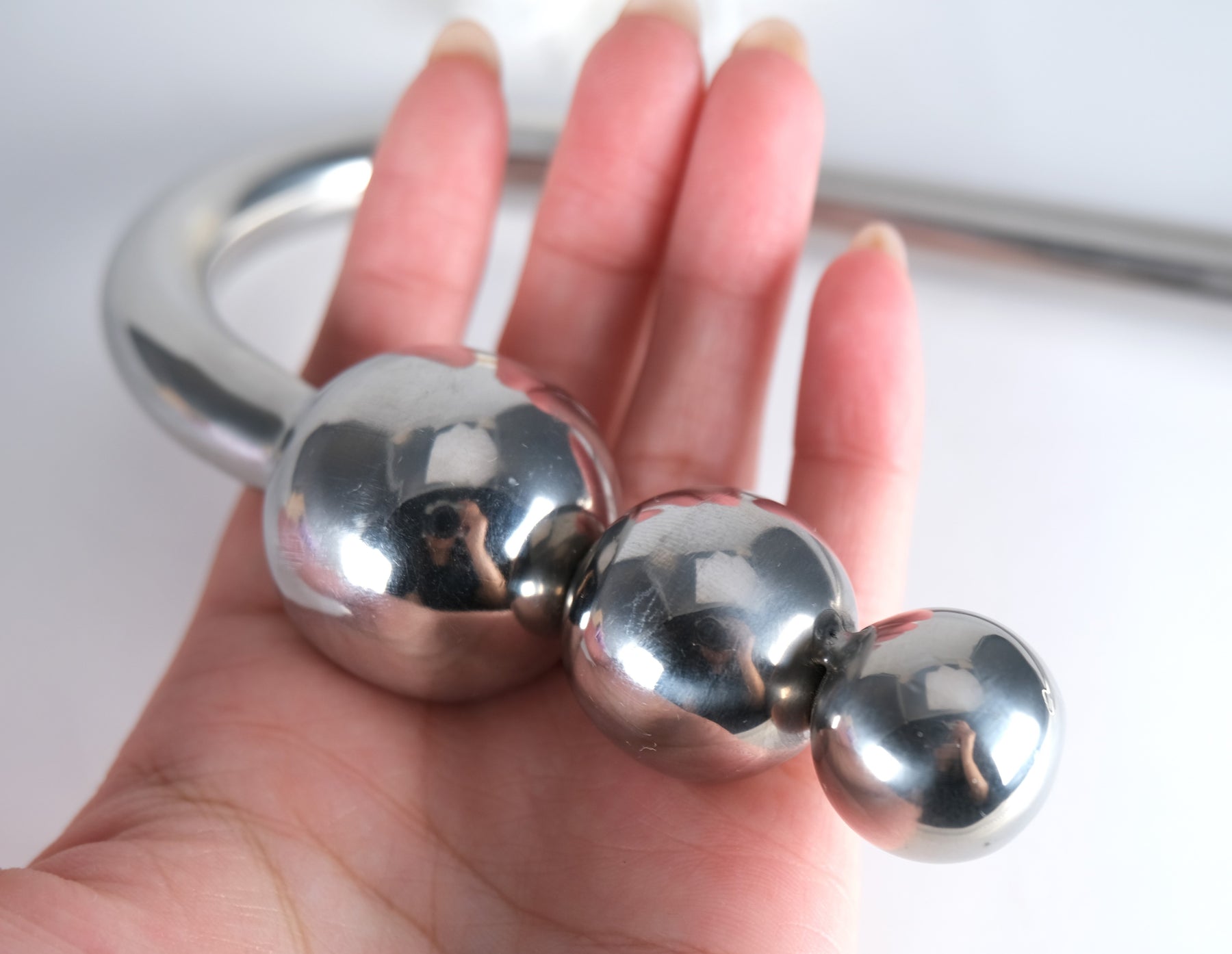 Stainless Steel Anal Hook Butt Plug Hook with 3 Interchangeable Balls ...