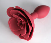 Red Rose Silicone Butt Plug