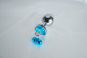 Jeweled Butt Plug with Chain Lead