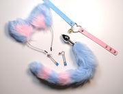 Blue Pink Pet Play Bell Sex Toys Set