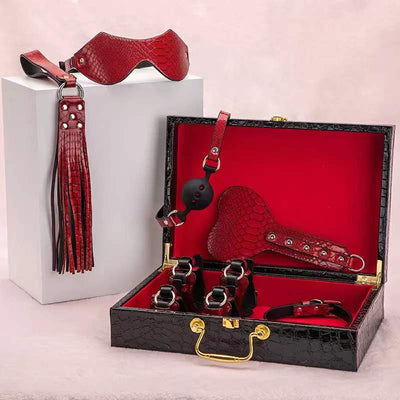 Luxury Black/Red BDSM Set