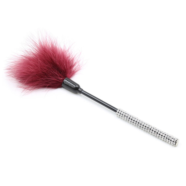 Small Feather Tickler With Diamond Handle